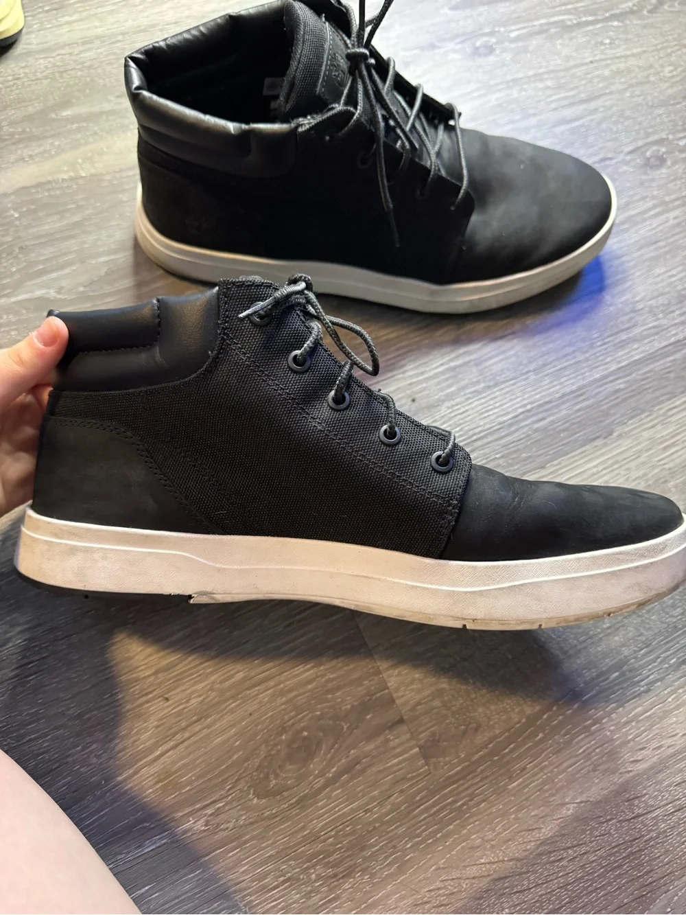 Timberland Davis Square Chukka Boots Black Mens Size 11 A1MIB Sneaker Boots